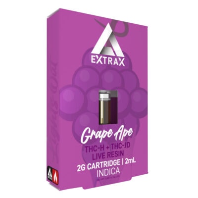 【 CRD】CDT-Grape Monster  1ml Grape Ape Vape Live Resin THCh THCjd Cartridge - 2 Grams
